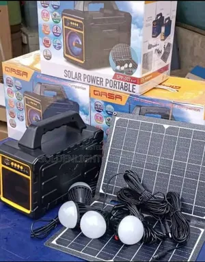 Qasa 4in1 Solar Power Portable+16v20w Solar Panel+Led Bulbs+Fm Radio