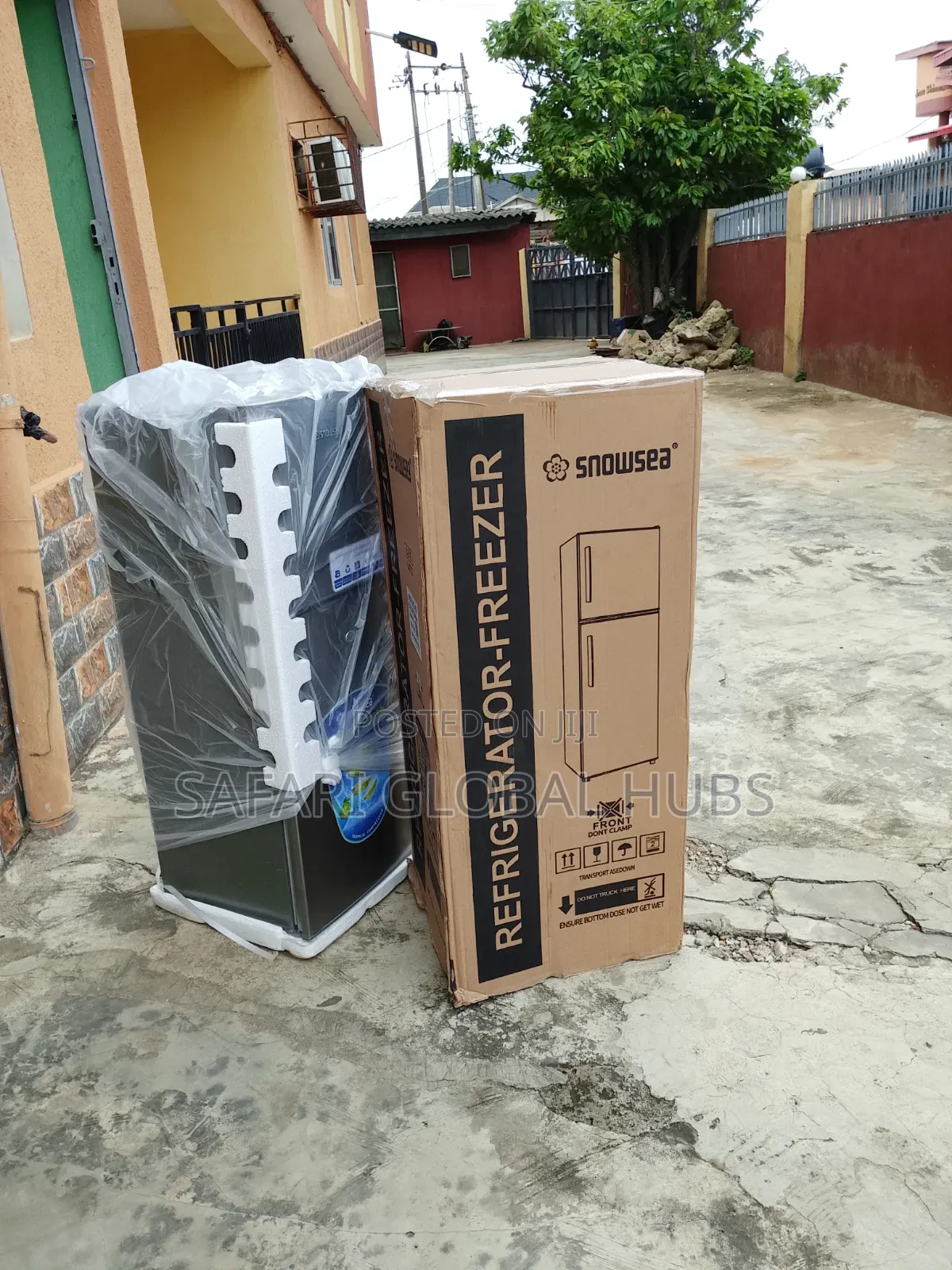 Gray Color Snowsea 120l Double Door Refrigerator