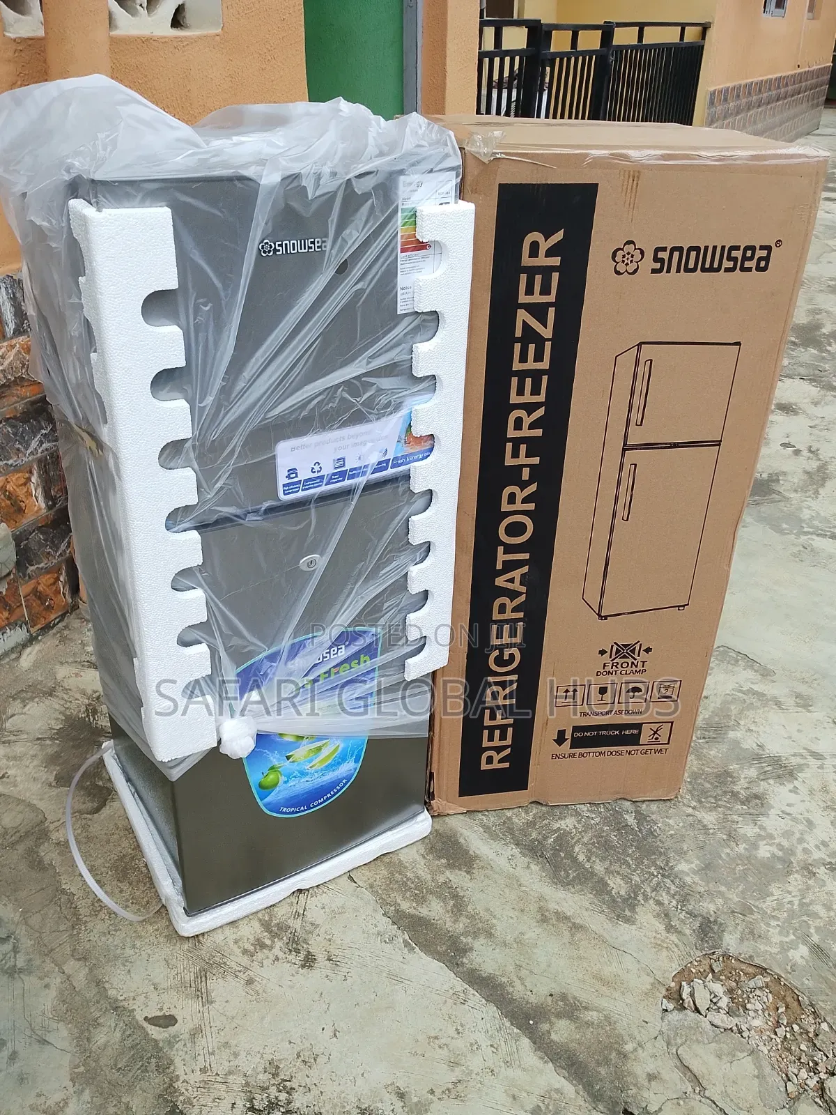 Snowsea 120l Double Door Refrigerator+ Key Lock