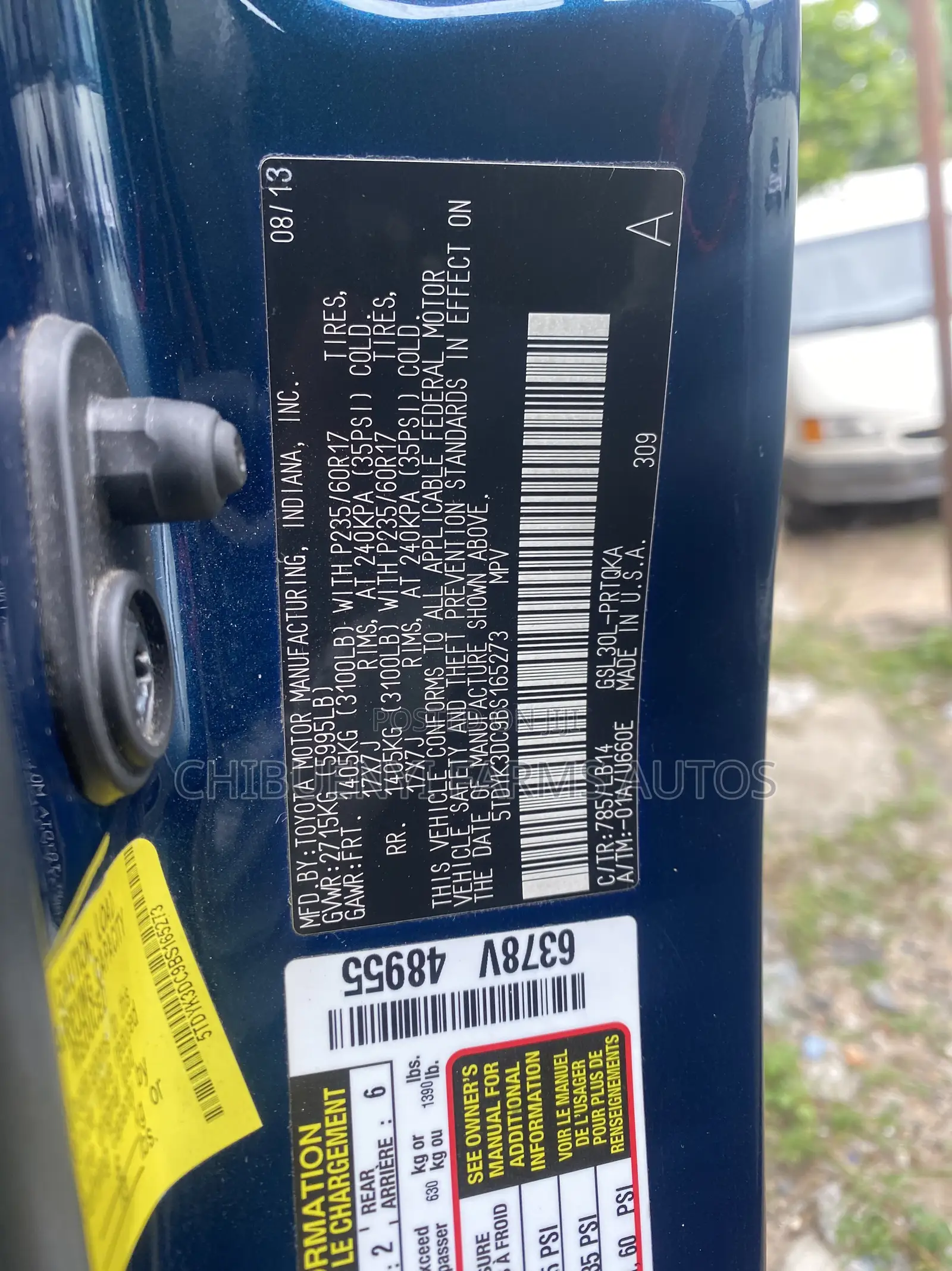 Toyota Sienna 2014 Blue