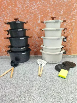UCC LIFE 12-Piece Granite Cookware Set – Premium Non-Stick Pots