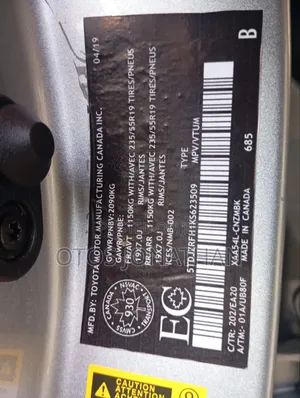 Toyota Highlander 2019 Silver