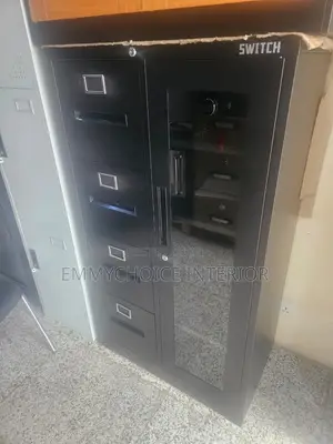 Office Files Cabinet and Door , Black