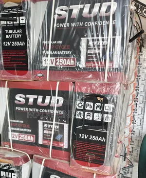 STUD 12V 250Ah Deep Cycle Tubular Battery – For Solar Systems