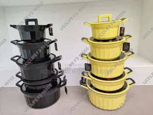 Luxury Ucc Life Granite Cookware Set – Black & Gold