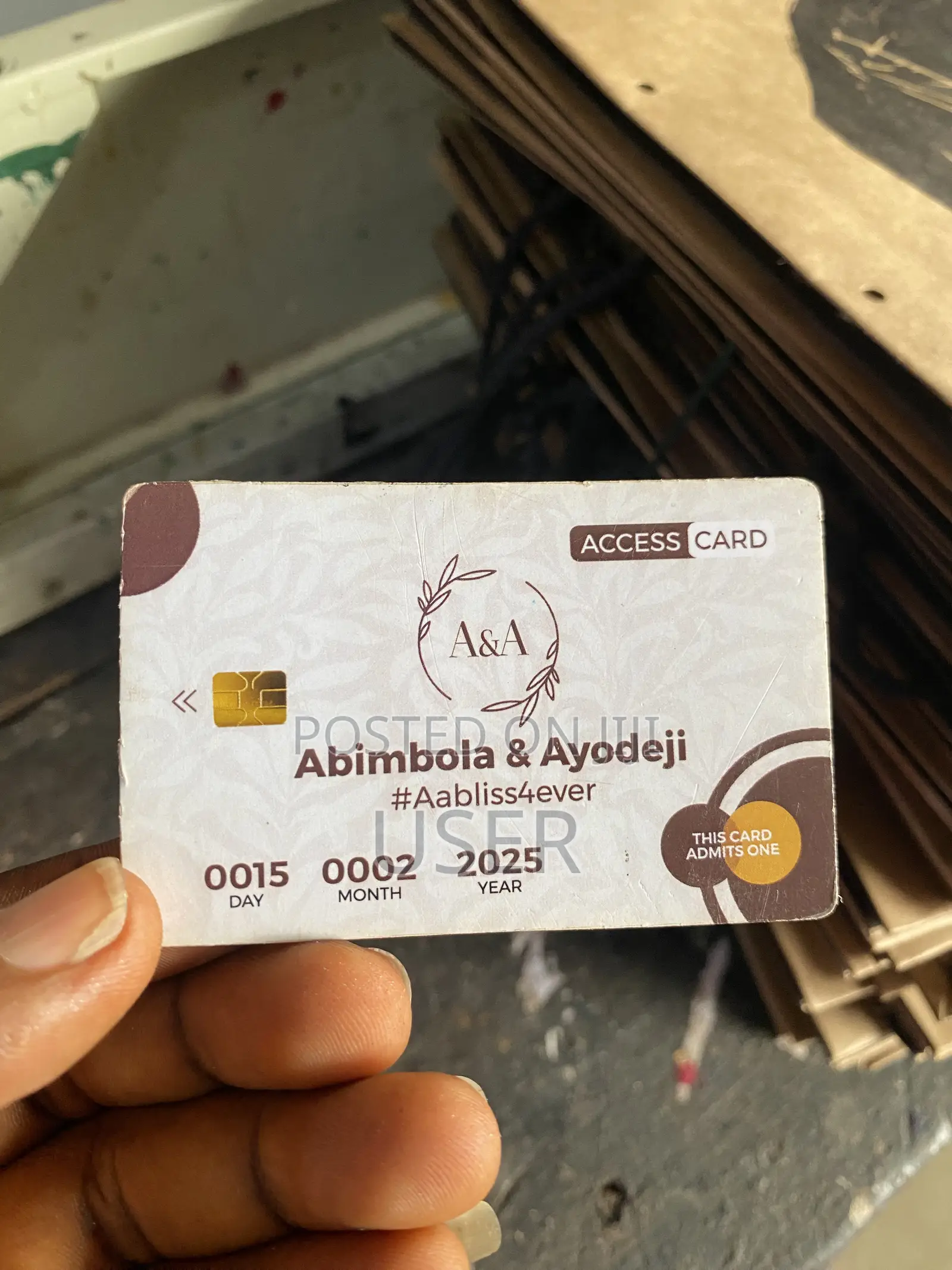 Wedding Access Cards