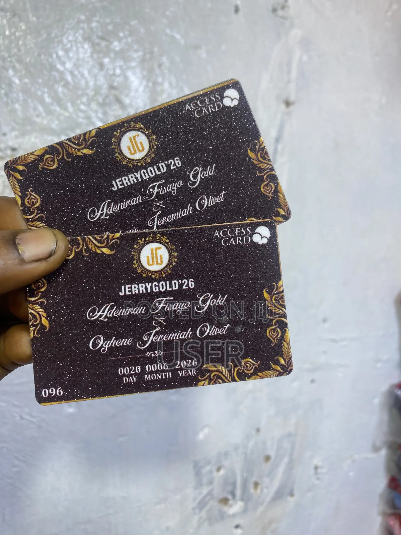 Wedding Access Cards