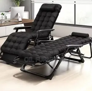 ​Foldable Reclining Sun Lounge Chair With Thick Padded Cushion