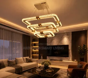 Modern Home Decoration Crystal Chandelier, Stair Pendant Lamp, Living