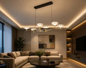 MZISOSOD for Nordic Style Crystal Pendant Light  Modern Living Room