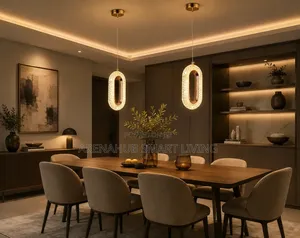 Ceiling Lighting LED Pendant Light, Long Line Living Room Background