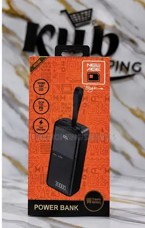 New Age 30,000mah Powerbank With a Digital Display and Handle