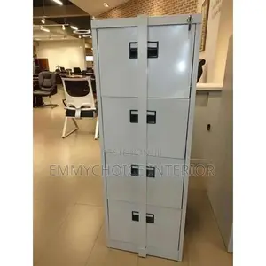 4-Drawer Metal Office Filing Cabinet With Central Locking Bar