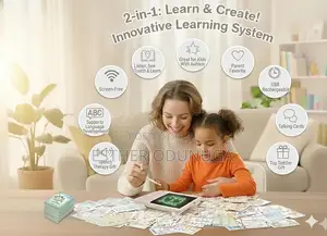 Card Reader With LCD Written Pad for Kids