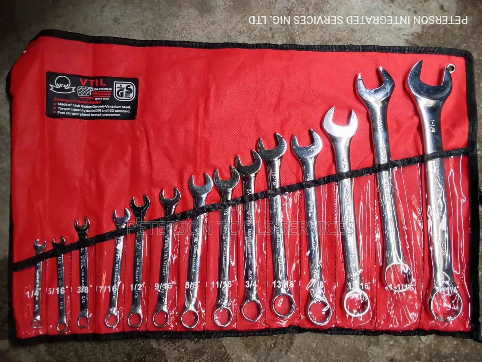 Inches Spanner Set 1/4"-1 1/4"