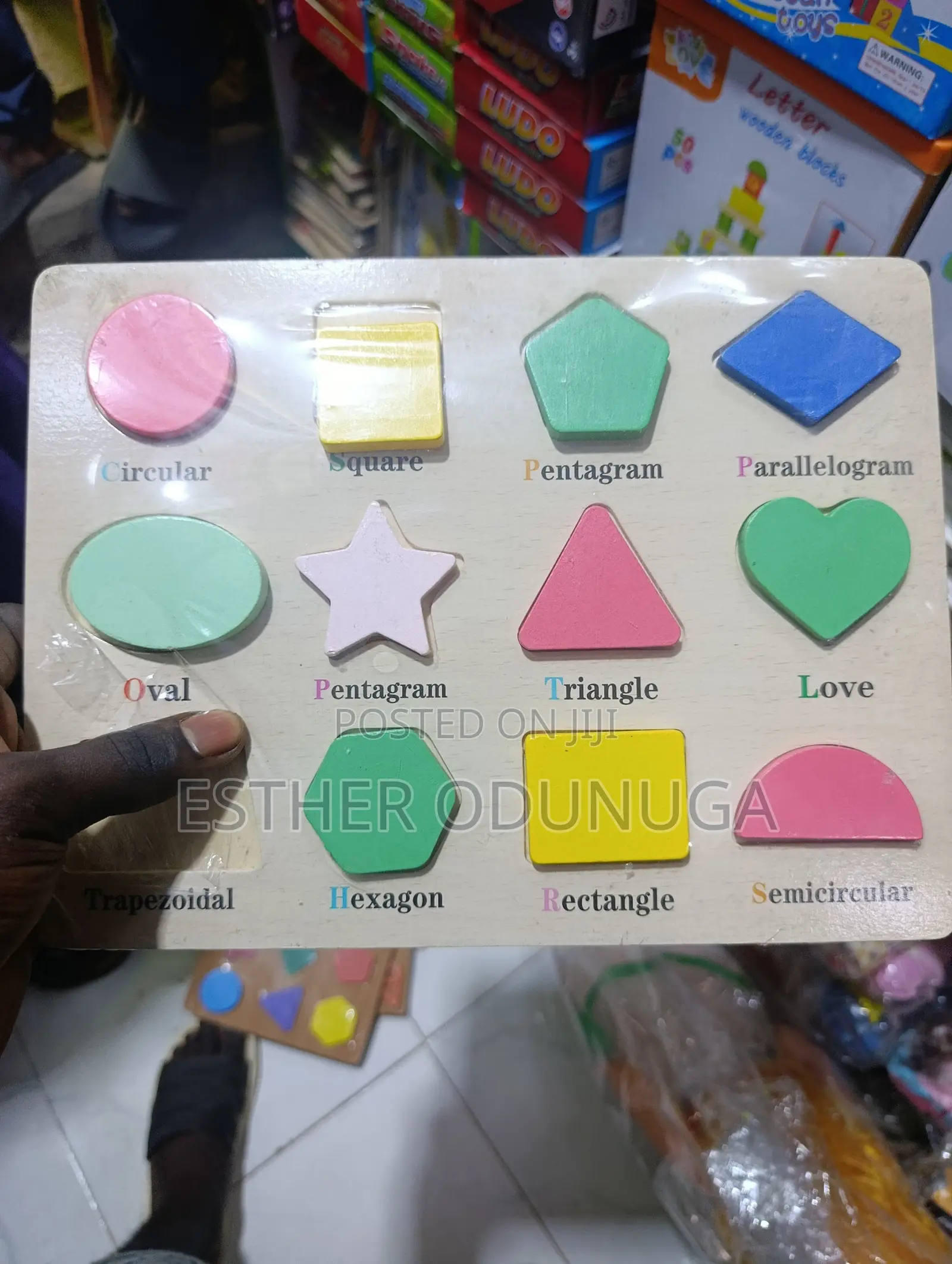 Wooden Shape Puzzle Board