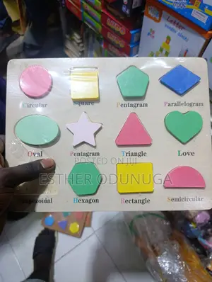 Wooden Shape Puzzle Board