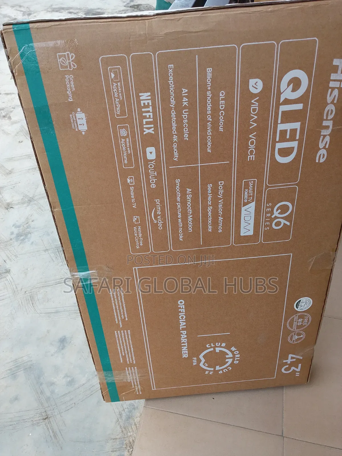 Quality Hisense 43inch Smart Frameless TV With Bluetooth