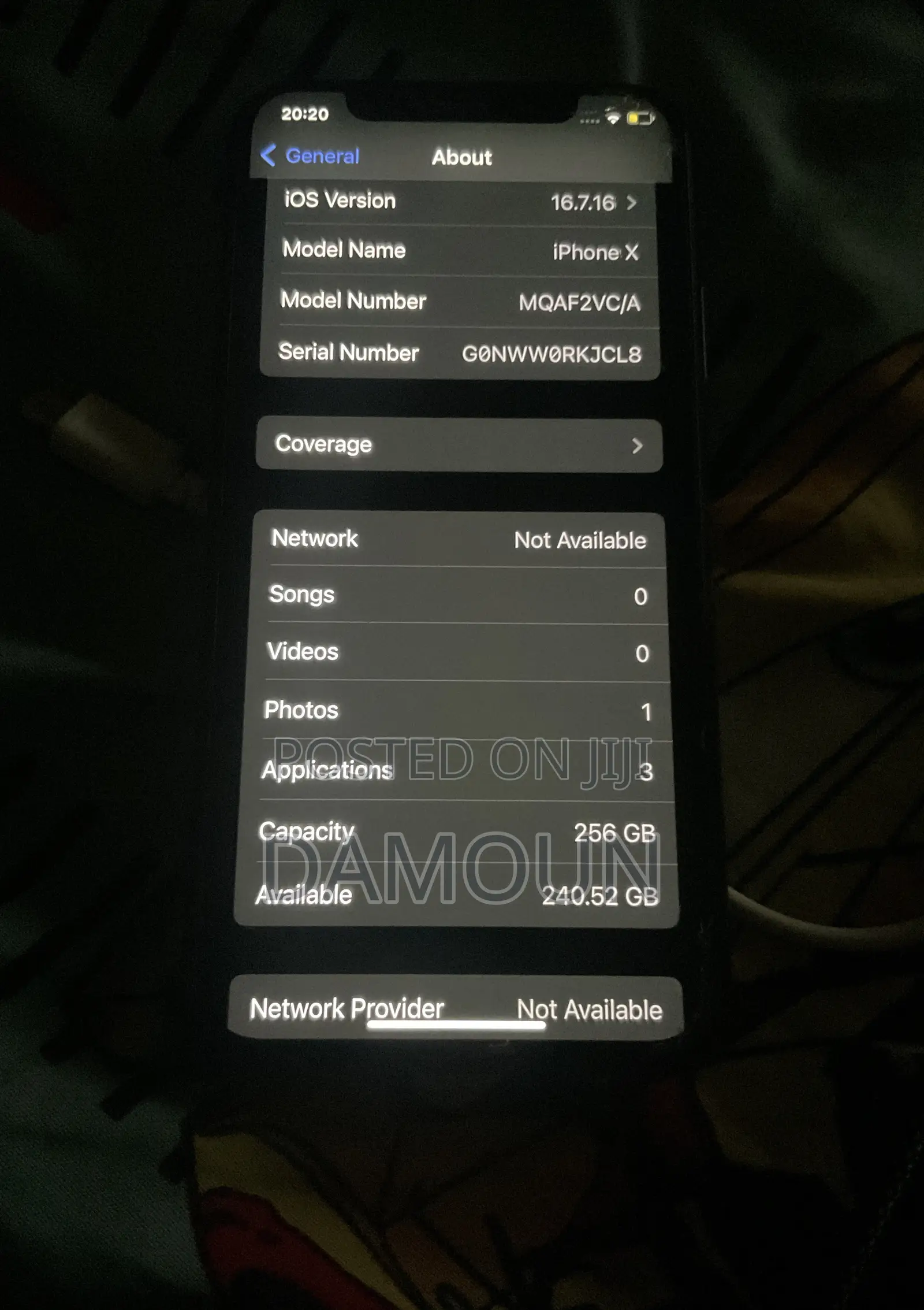 Apple iPhone X 256 GB Black