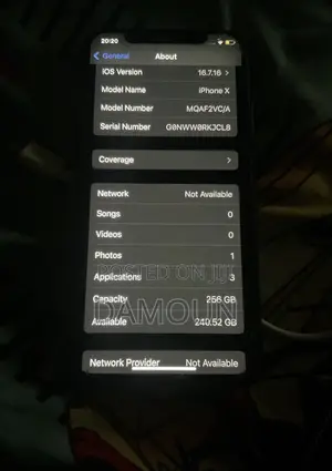 Apple iPhone X 256 GB Black