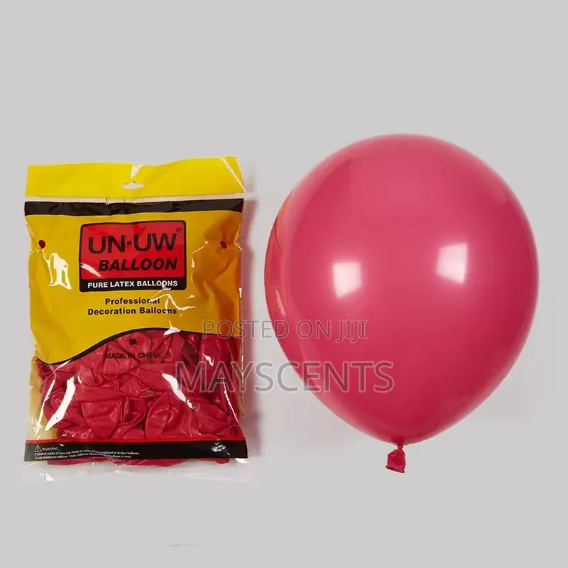 12" Latex Balloons – 100pcs Pack | Wholesale
