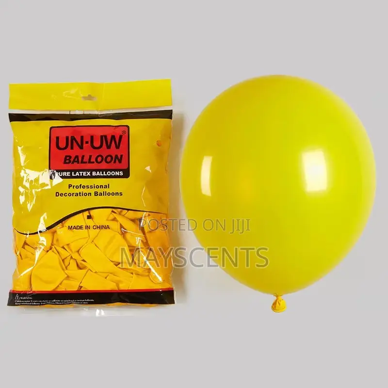 12" Latex Balloons – 100pcs Pack | Wholesale