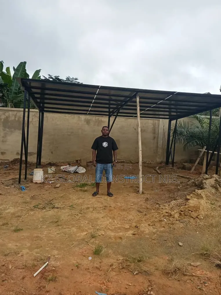 Standard Two Carport Units With Polycarbonate Covering Materials