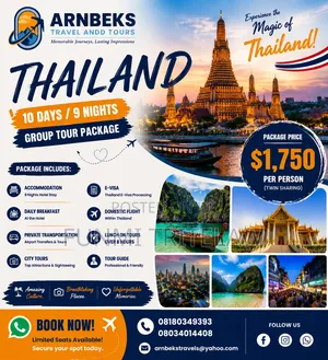 Thailand Group Trip for September and October
