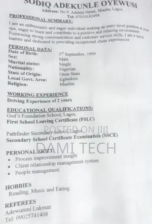Driver Job