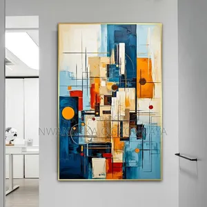 Abstract Geometric Canvas Painting Wall Art