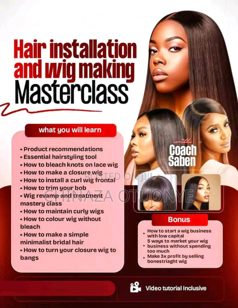 Wig Making and Hair Installation Online Class