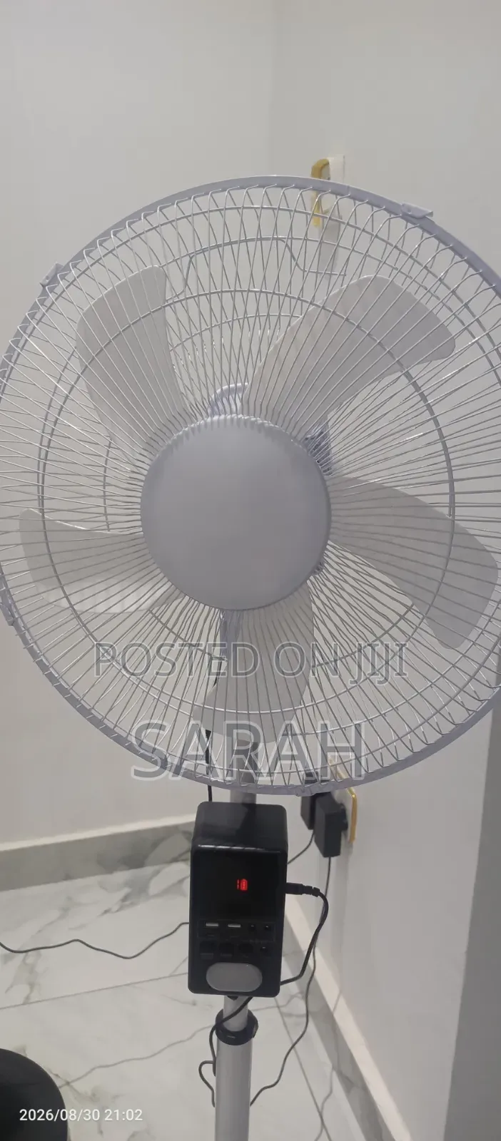 Multi Functional Solar Fan With Power Bank