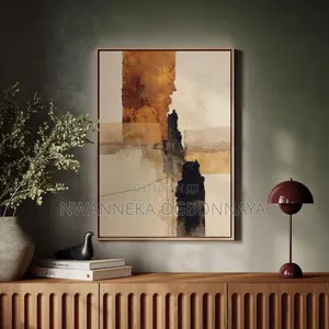 Abstract Texture Oil Printing on Canvas