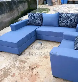Blue L-Shape Sofa/Sitting Room Sifd4