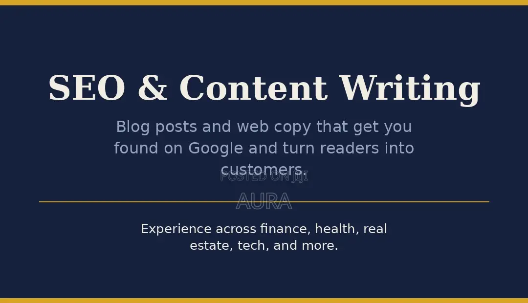 Content Writing & SEO Blog Post Writer
