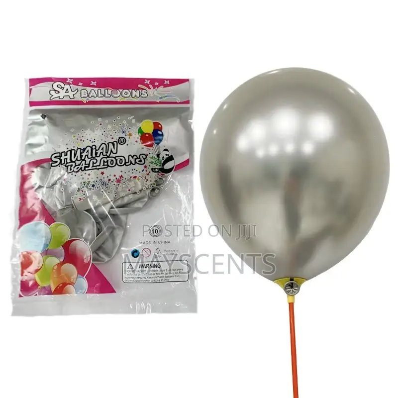 12" Chrome Balloons – 50pcs Pack | Wholesale