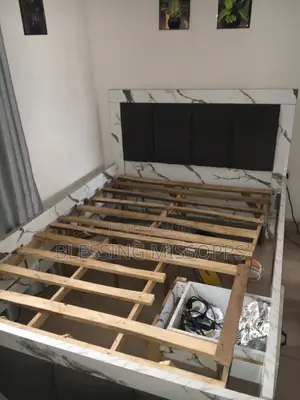 6 by 4 Bed Frame With Mattress and Pillow (Combo)