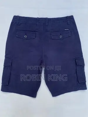 Threadbare Navy Blue Combat Cargo Shorts Size W32 L20