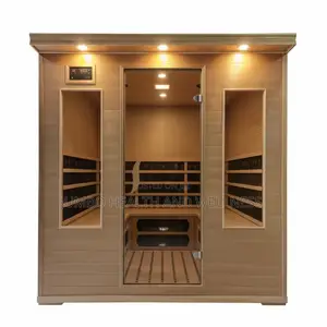 Infrared Sauna Four Person With Integrated Bluetooth MP3 Controller