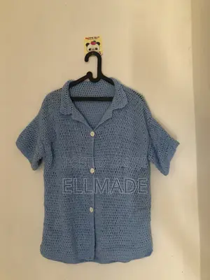 Crochet Vintage Collar Shirt