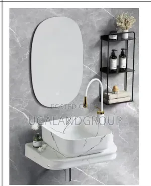 Modern Marble Countertop Basin Set