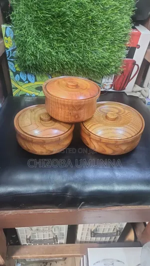 3 Sets of Wooden Plate
