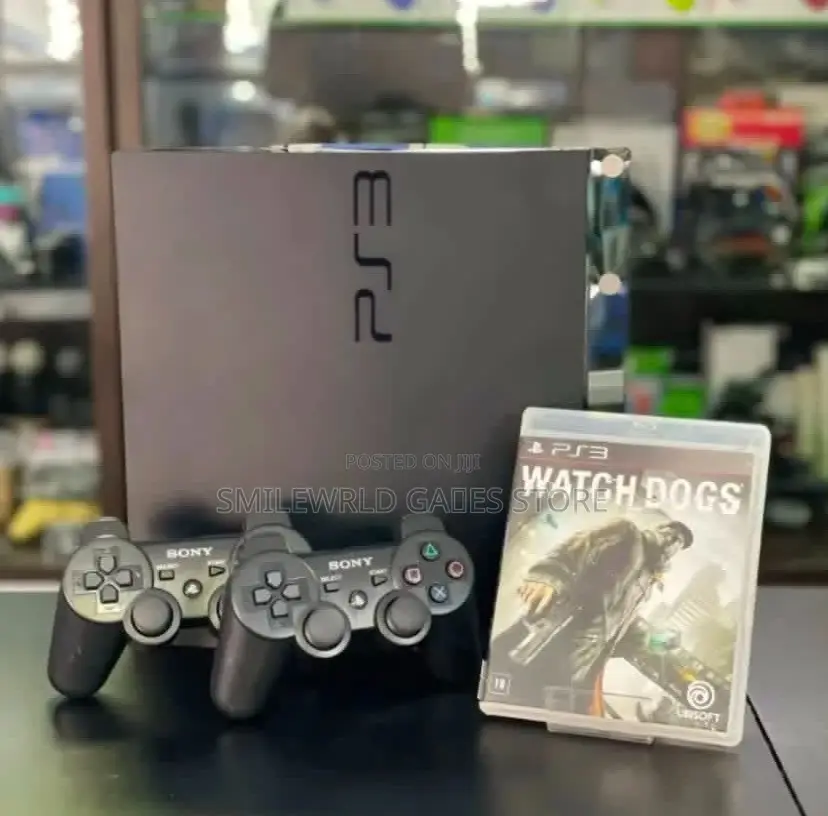 PS3 Slim With 2 Pads Plus 10 Games