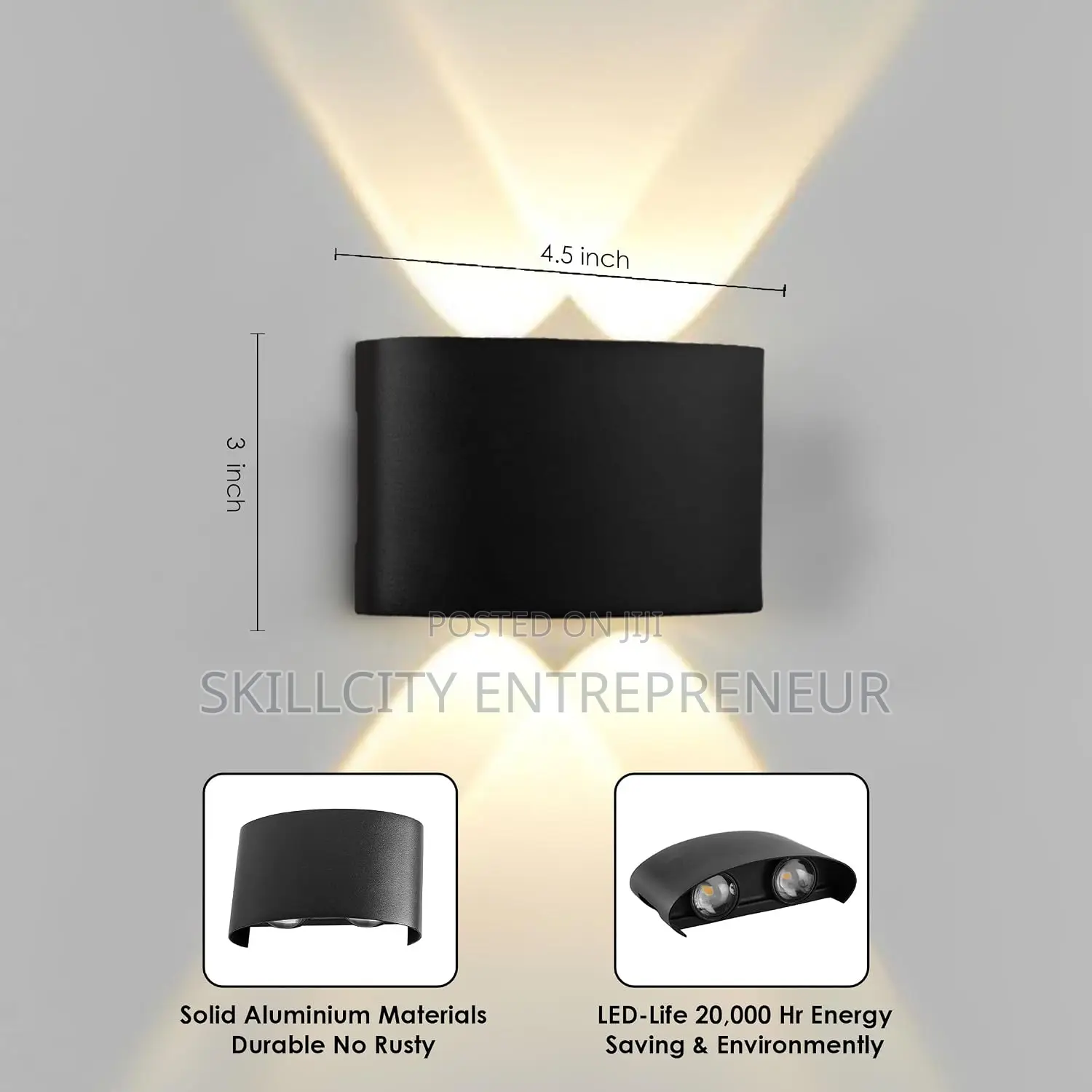Smart Double Lamp Wall Light