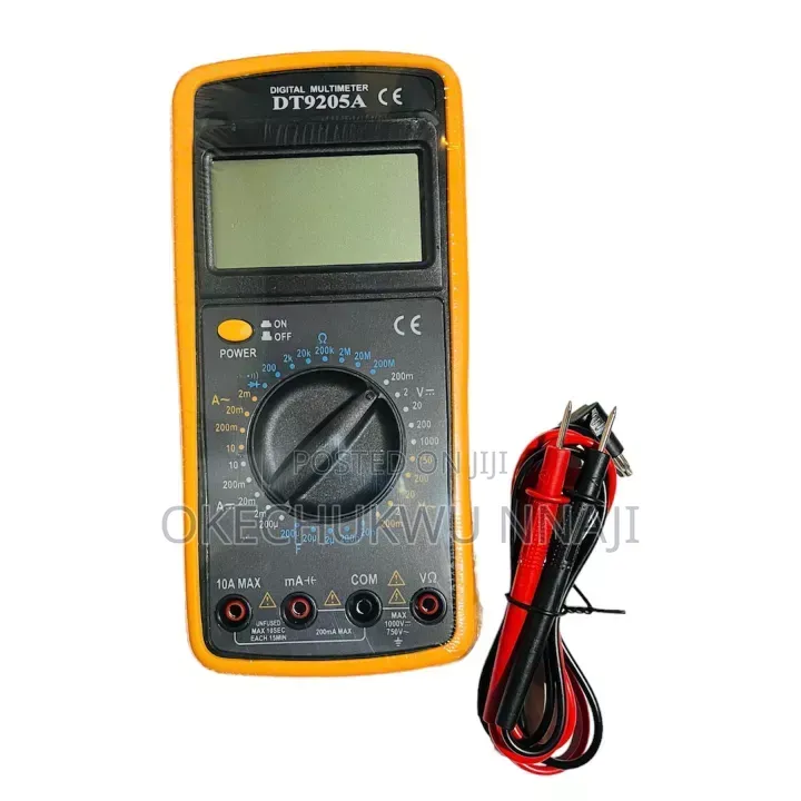 Digital Multimeter Professional AC DC Manual Range Voltage Meter Amp