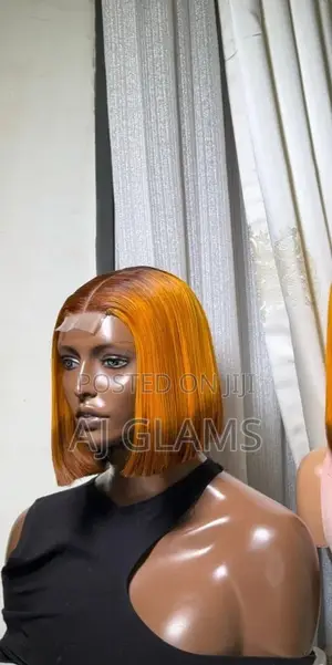 Beautiful Copper Bob 100% Human Hair Wig/Aj Glams