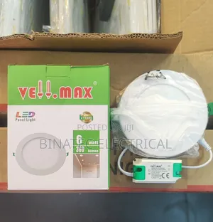 Vellmax 6W LED Panel Light – Bright & Energy Efficient