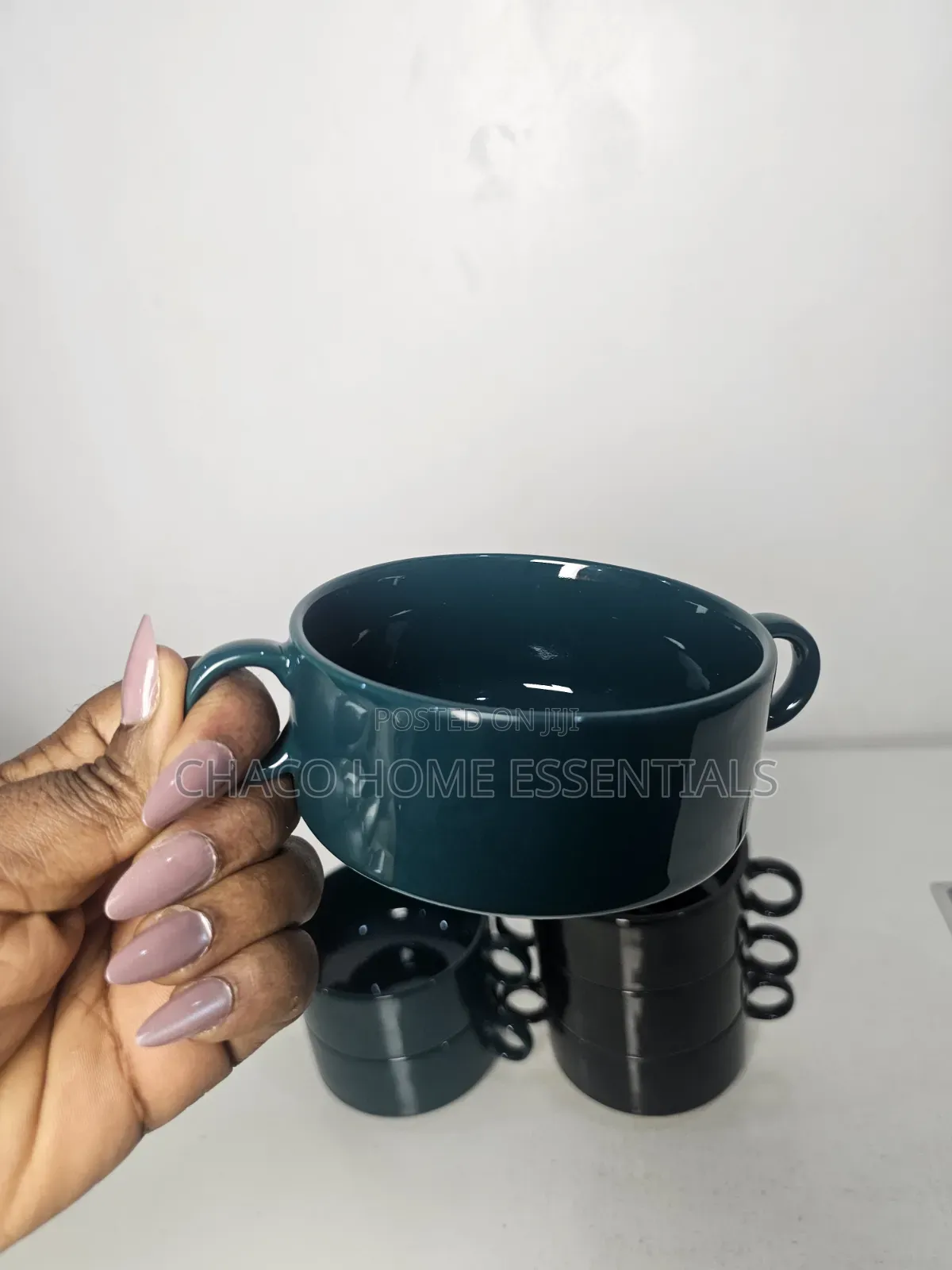 Ceramic Soup Bowls With Double Handles