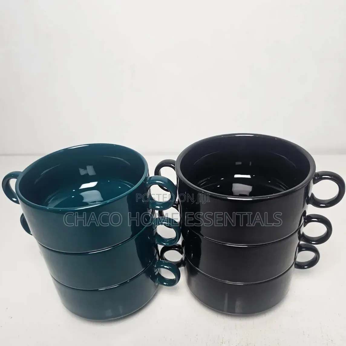 Ceramic Soup Bowls With Double Handles