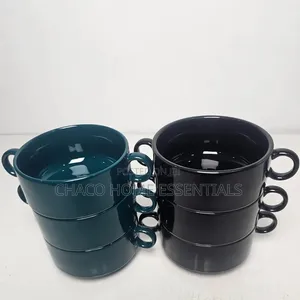 Ceramic Soup Bowls With Double Handles